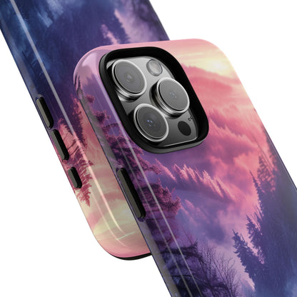 Misty Forest Serenity - Tough iPhone 16 Phone Case