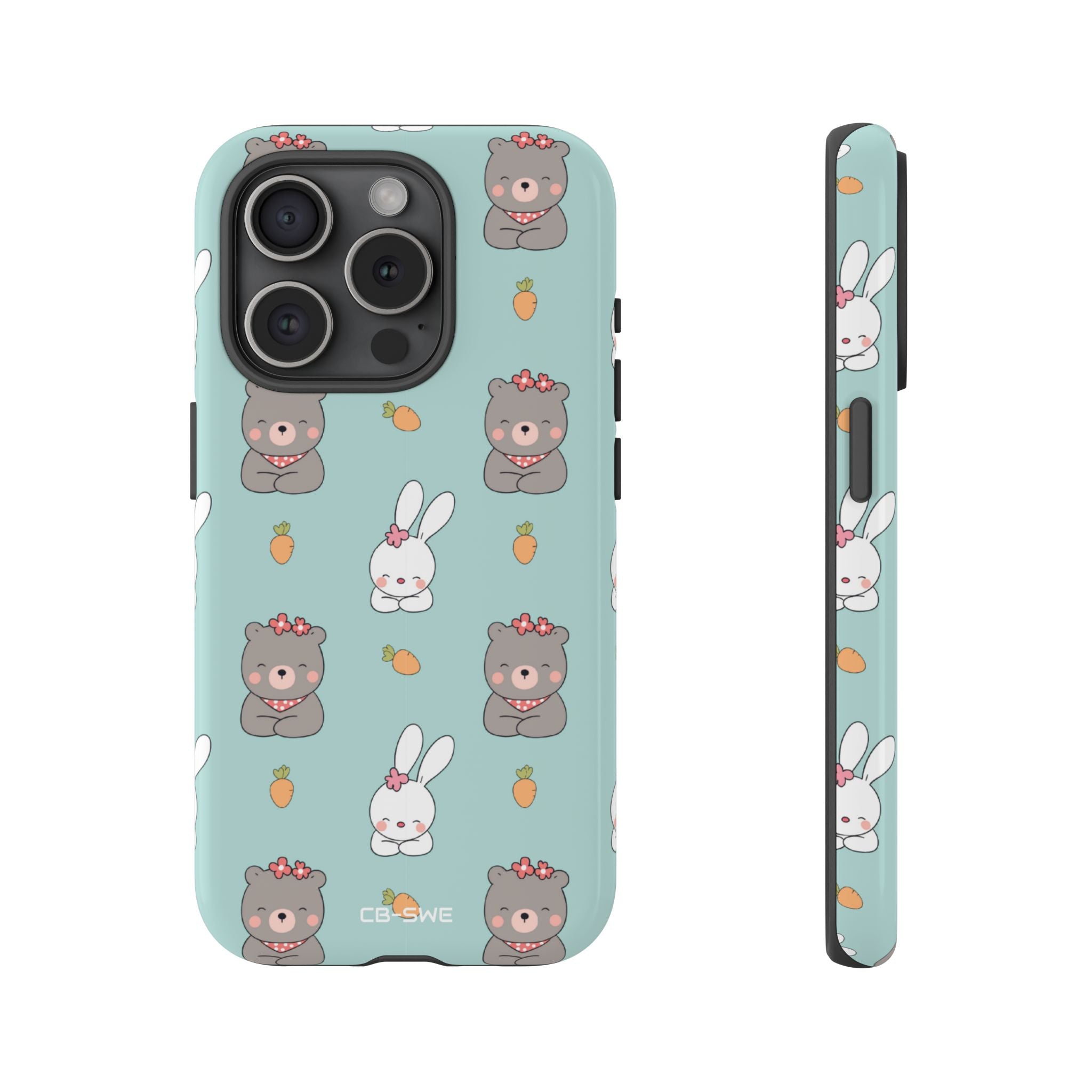 Bunnies Gather Carrots - iPhone Case