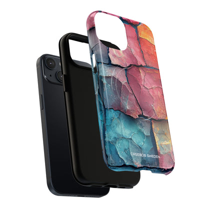 Cracked Earth Mosaic - Tough + MagSafe® iPhone 14 Phone Case