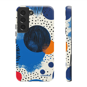 Blue Tranquil Geometry - Protective Phone Case