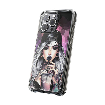 Silver Sip Nebula iPhone 15 Pro Max Case - Impact