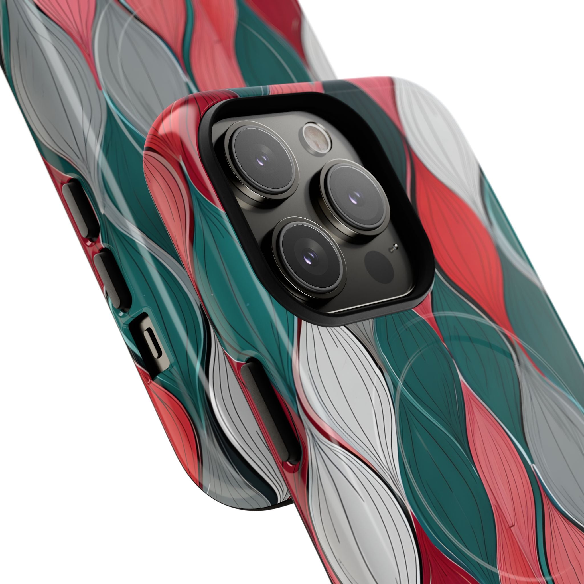 Leaf Cascade Teal iPhone 14 Pro Case - Tough+