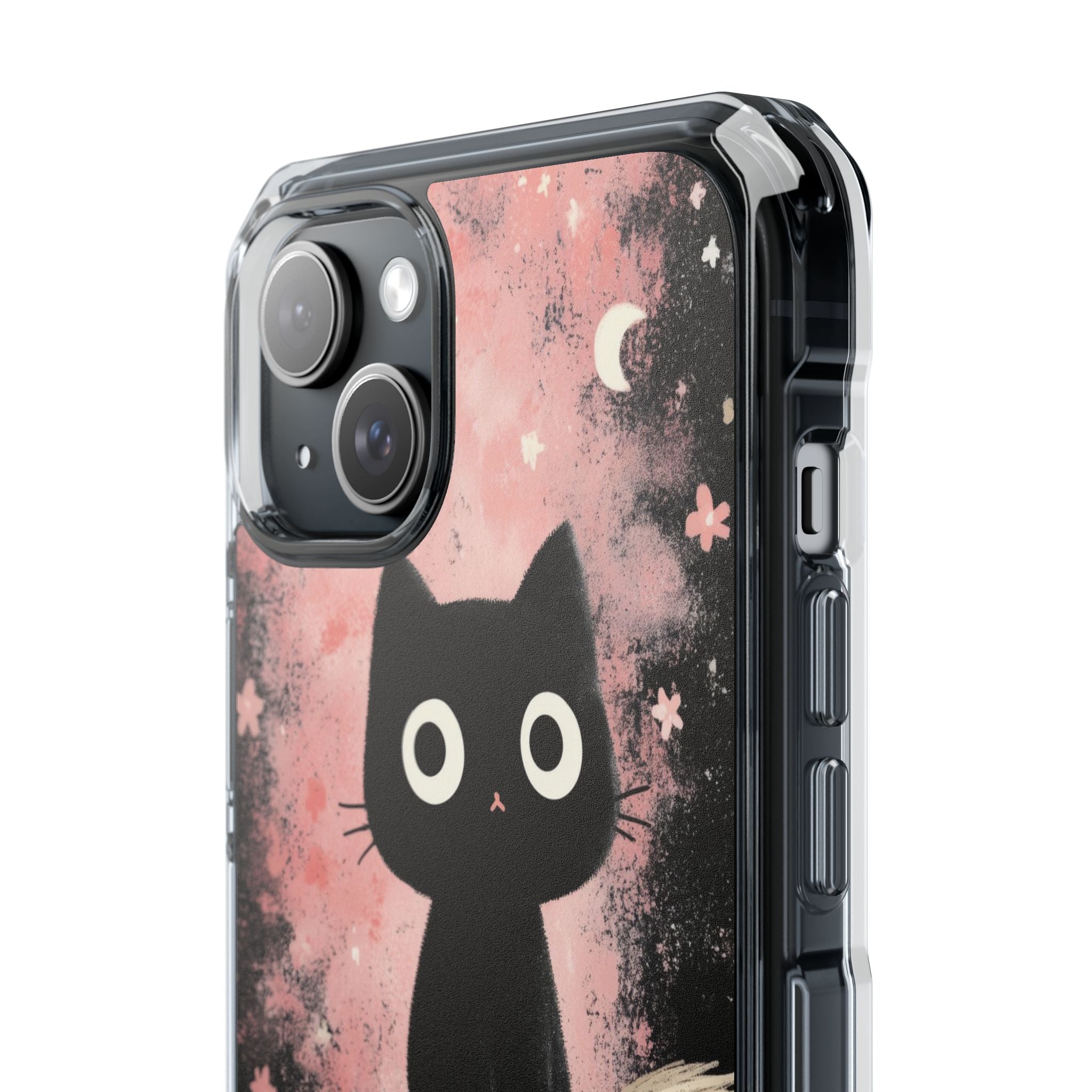 Whimsical Cat Soars iPhone Case - Impact