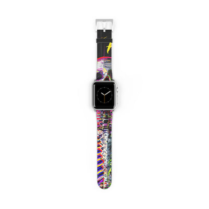 Neon Skeleton Laughter - Watch Band