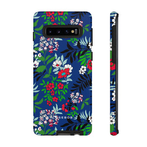 Blue Art Flowerfield - Protective Phone Case