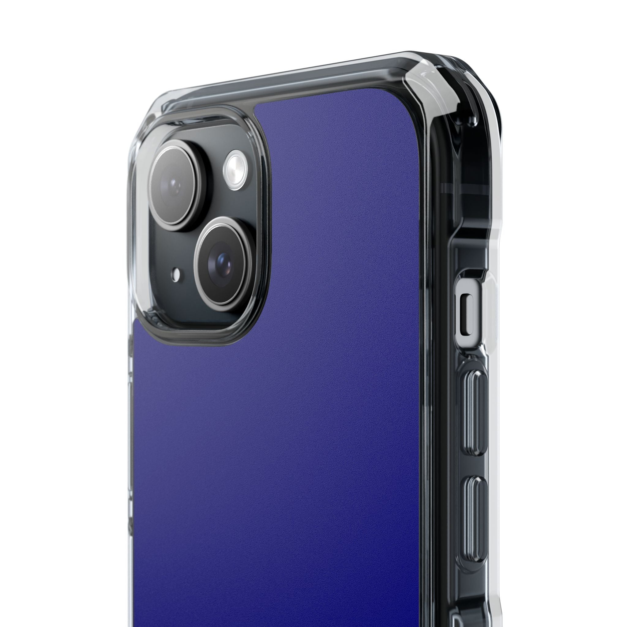 Navy Blue - Clear Impact Case for iPhone