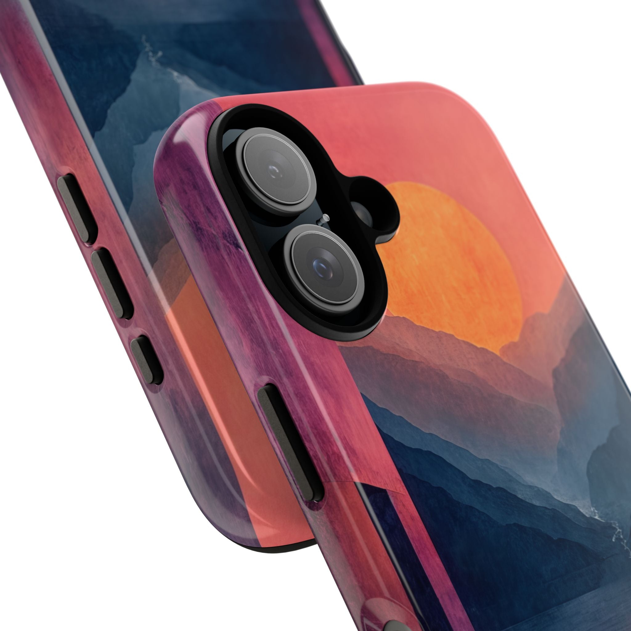 Surreal Sunset Landscape - Tough iPhone 16 Phone Case