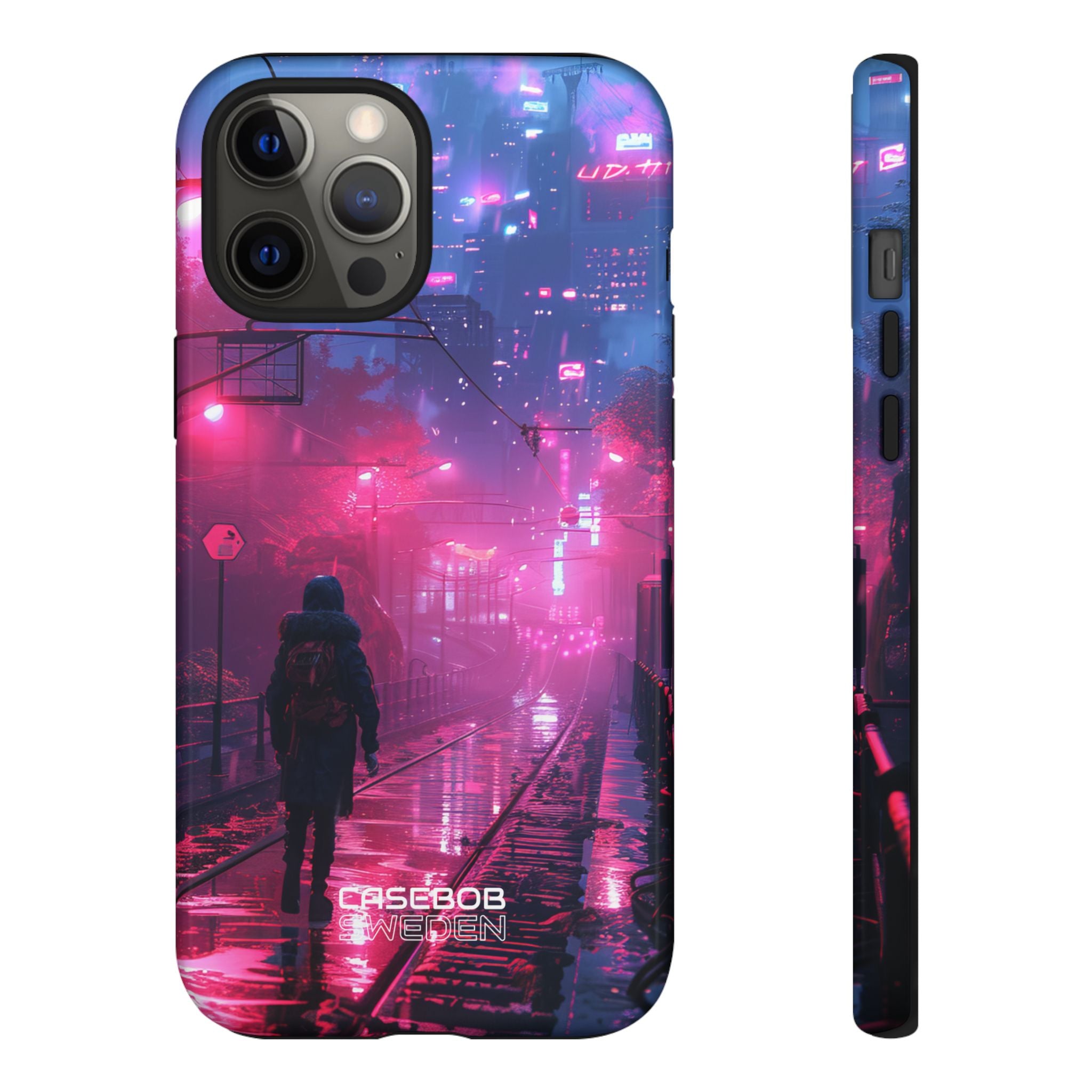 Neon Shadow City iPhone 12 - Tough