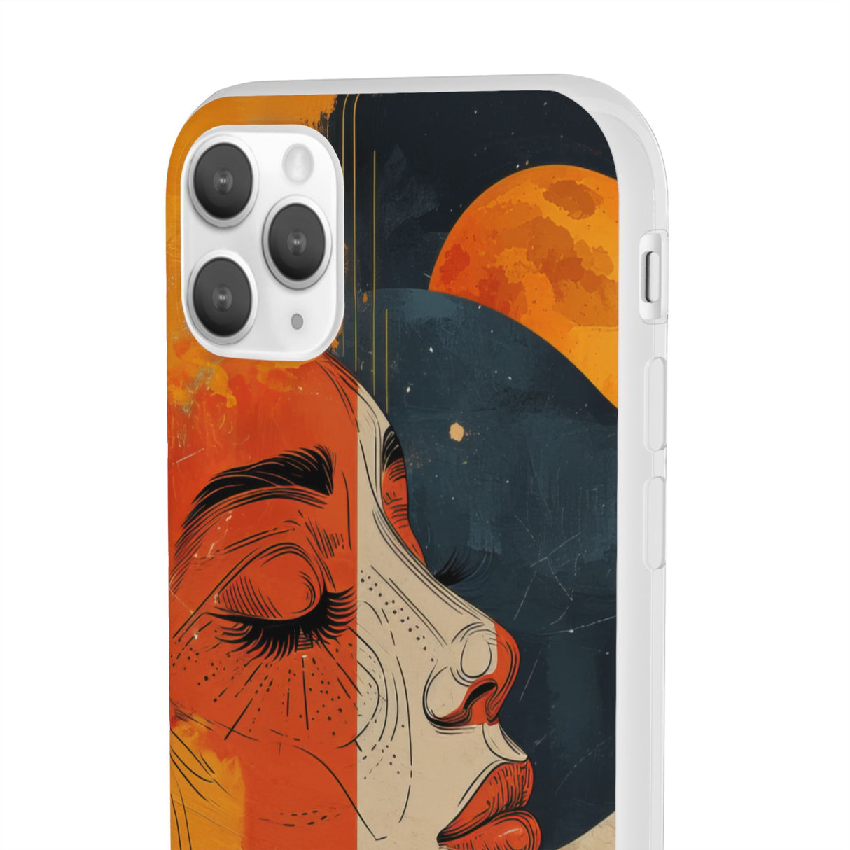 Celestial Duality | Flexible Phone Case for iPhone