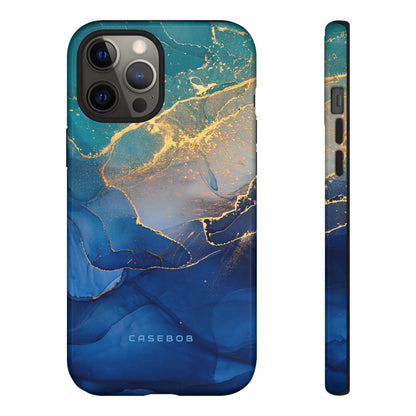 Blue Alcohol Ink - Protective Phone Case