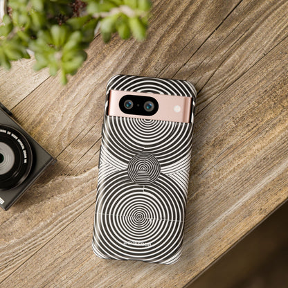 Dynamische Tiefe: Schwarz-Weiß-Op-Art – für Google Pixel 8