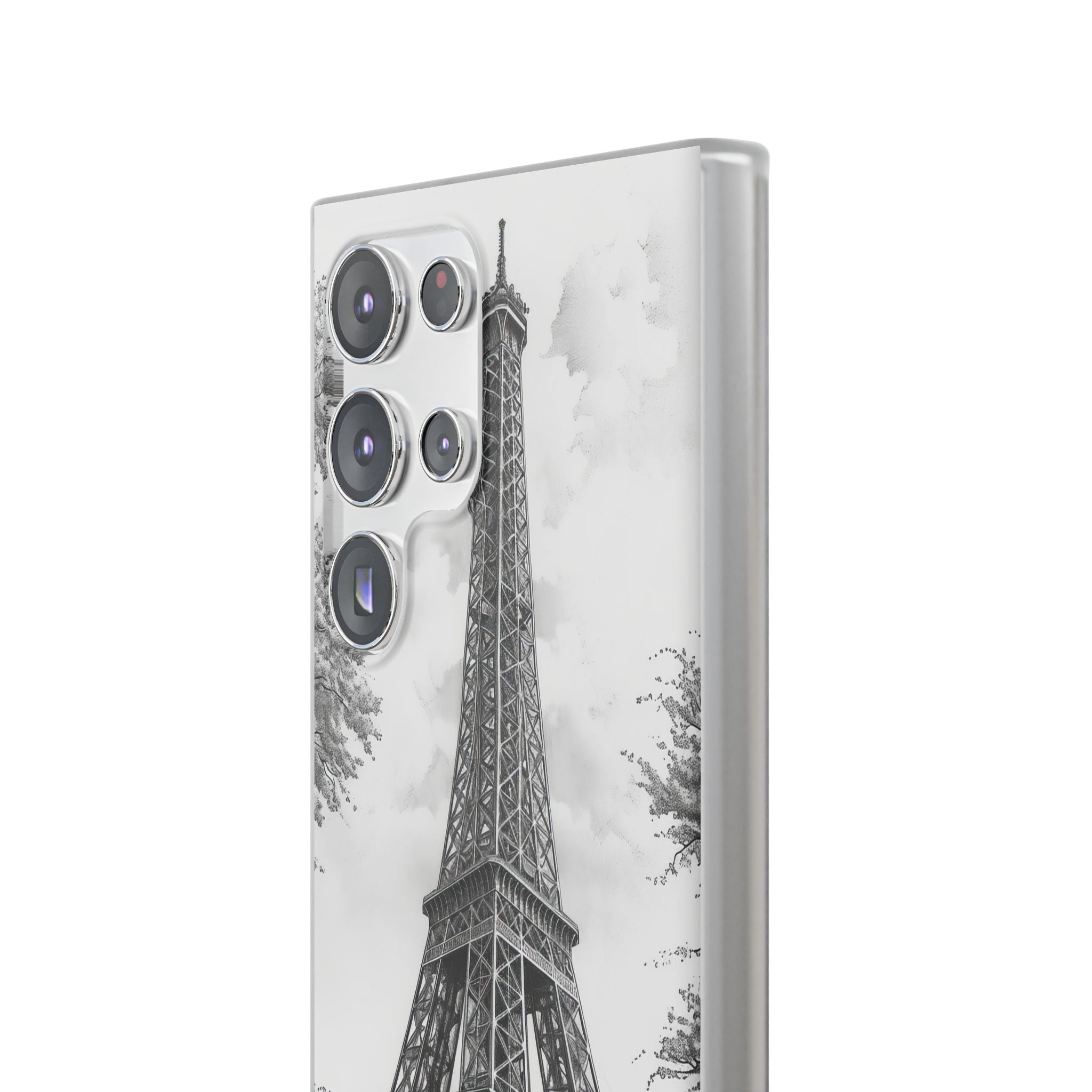 Parisian Monochrome Majesty | Flexible Phone Case for Samsung Galaxy