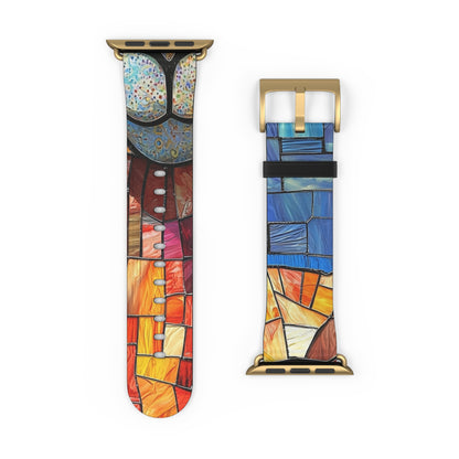 Sunglass Llama Mosaic - Watch Band