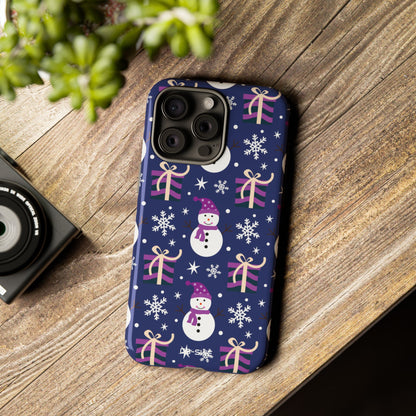 Snowmen Gift Giving - iPhone Case