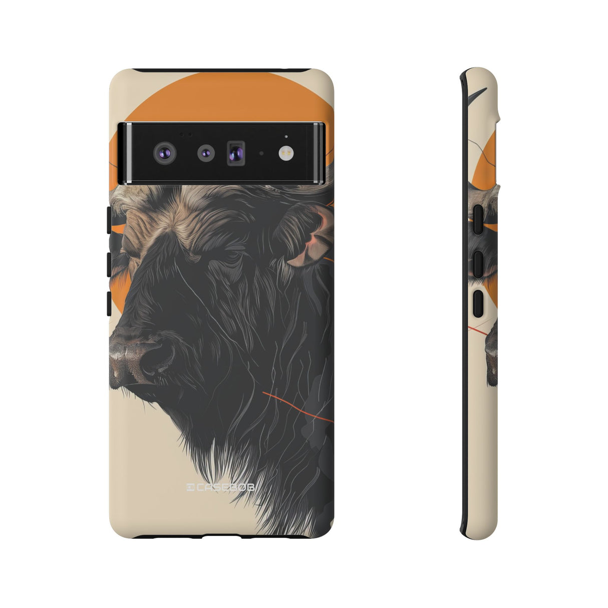 Majestic Buffalo Sun | Protective Phone Case for Google Pixel