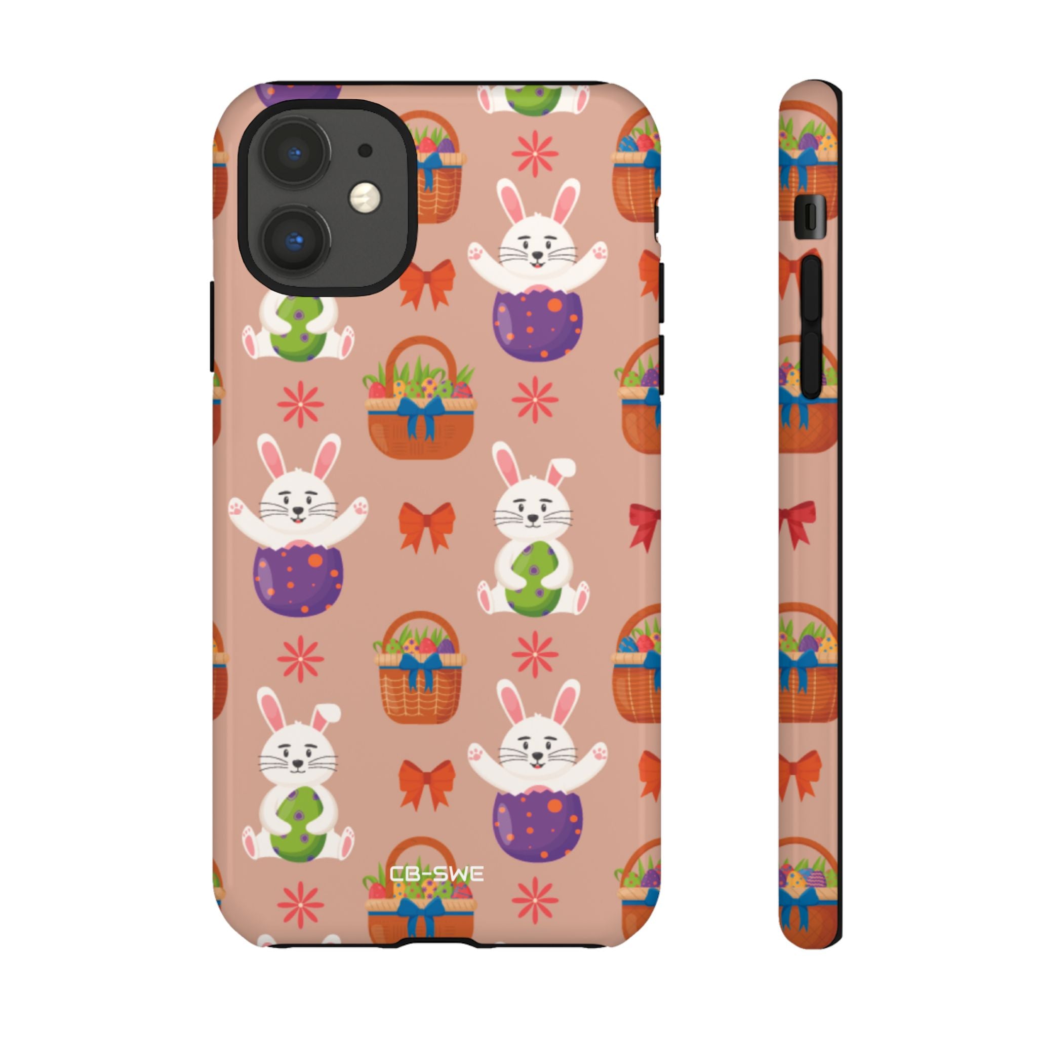 Bunnies Hold Eggs - iPhone Case