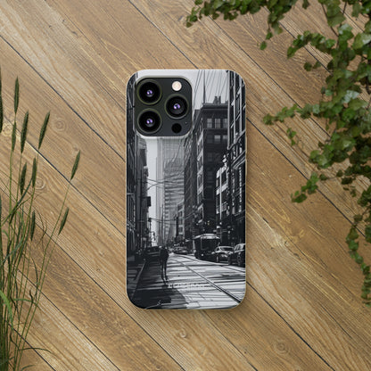 Noir Urban Serenity | Biodegradable Phone Case