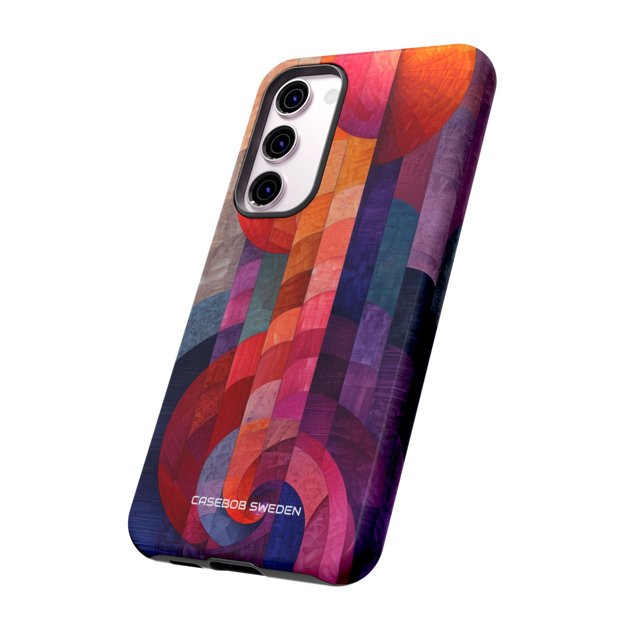 Purple Orange Abstract - Tough Samsung S23 Phone Case