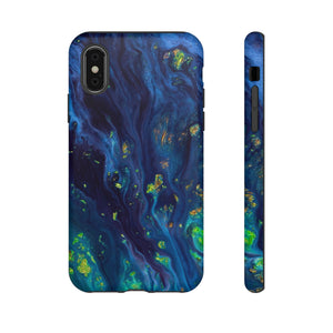 Green Opal Ink Art iPhone Case (Protective) iPhone X Matte Phone Case