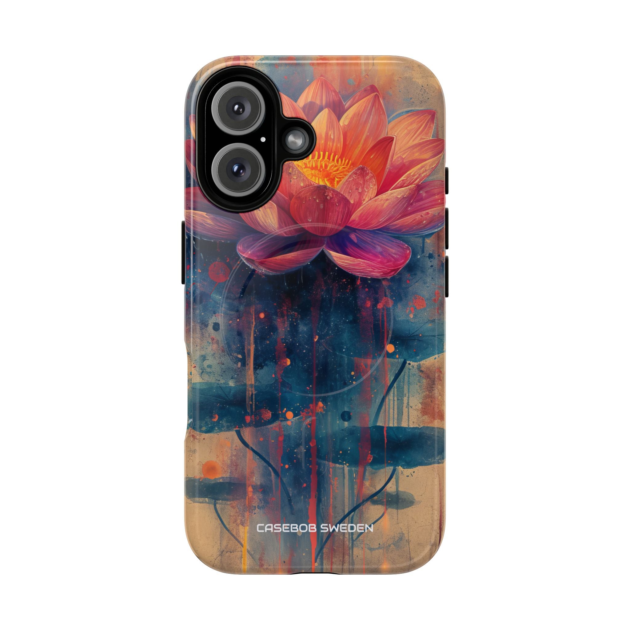 Lotus Blossom Art - Tough + MagSafe® iPhone 16 Phone Case