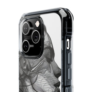 Ethereal Lines - Phone Case for iPhone (Clear Impact - Magnetic)