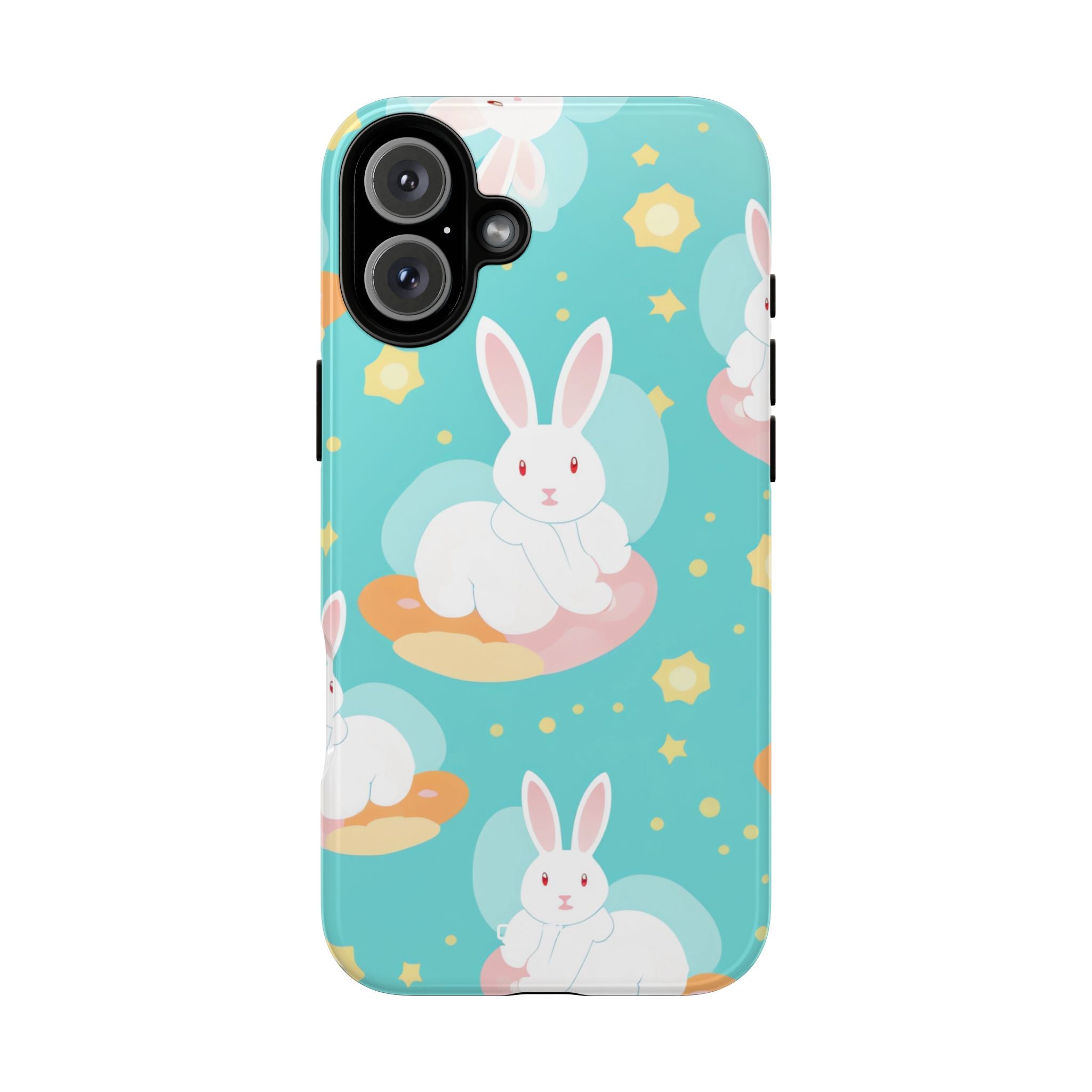 Bunnies Float Dreamily - iPhone Case