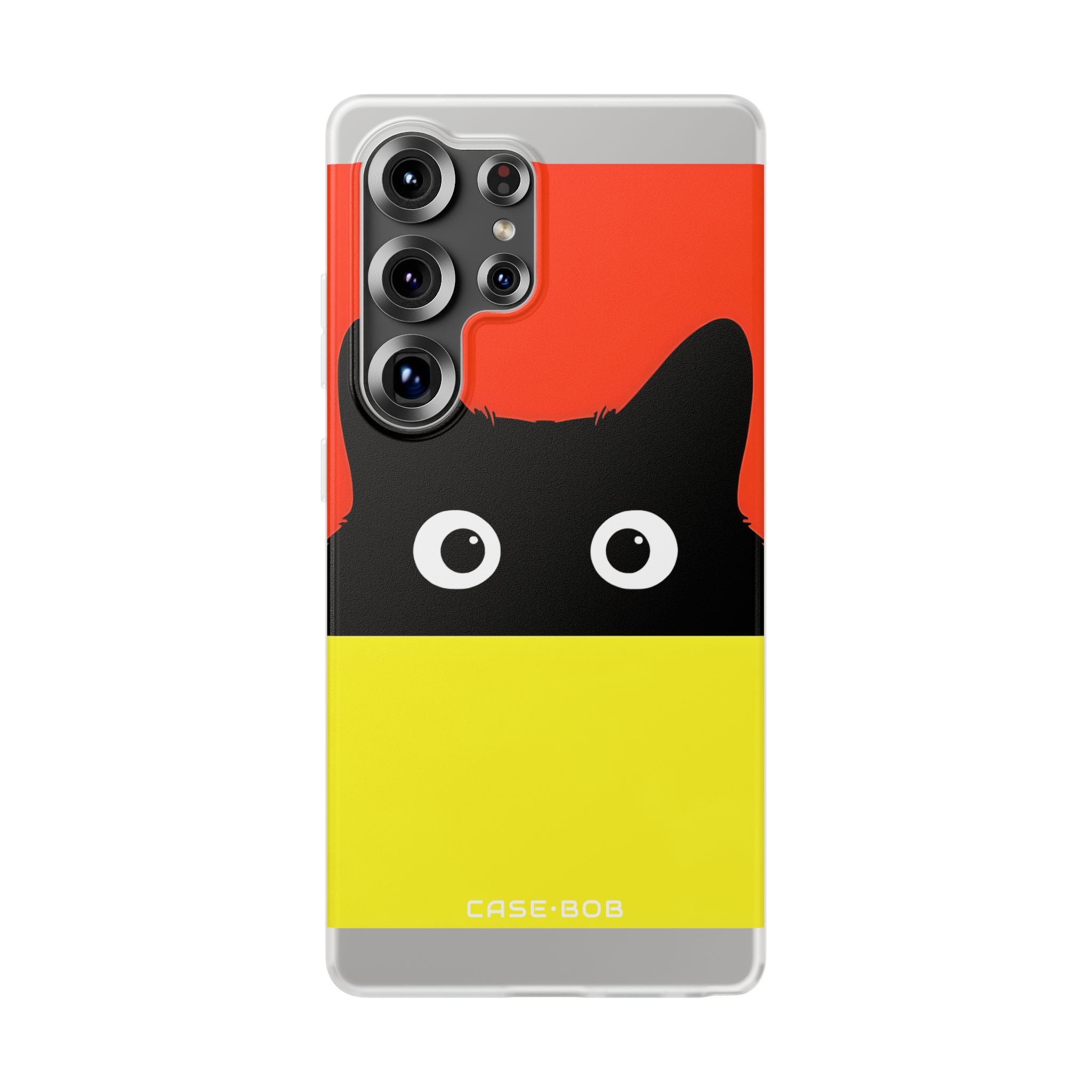 Peekaboo Cat Crimson Samsung S25 Ultra Case - Soft