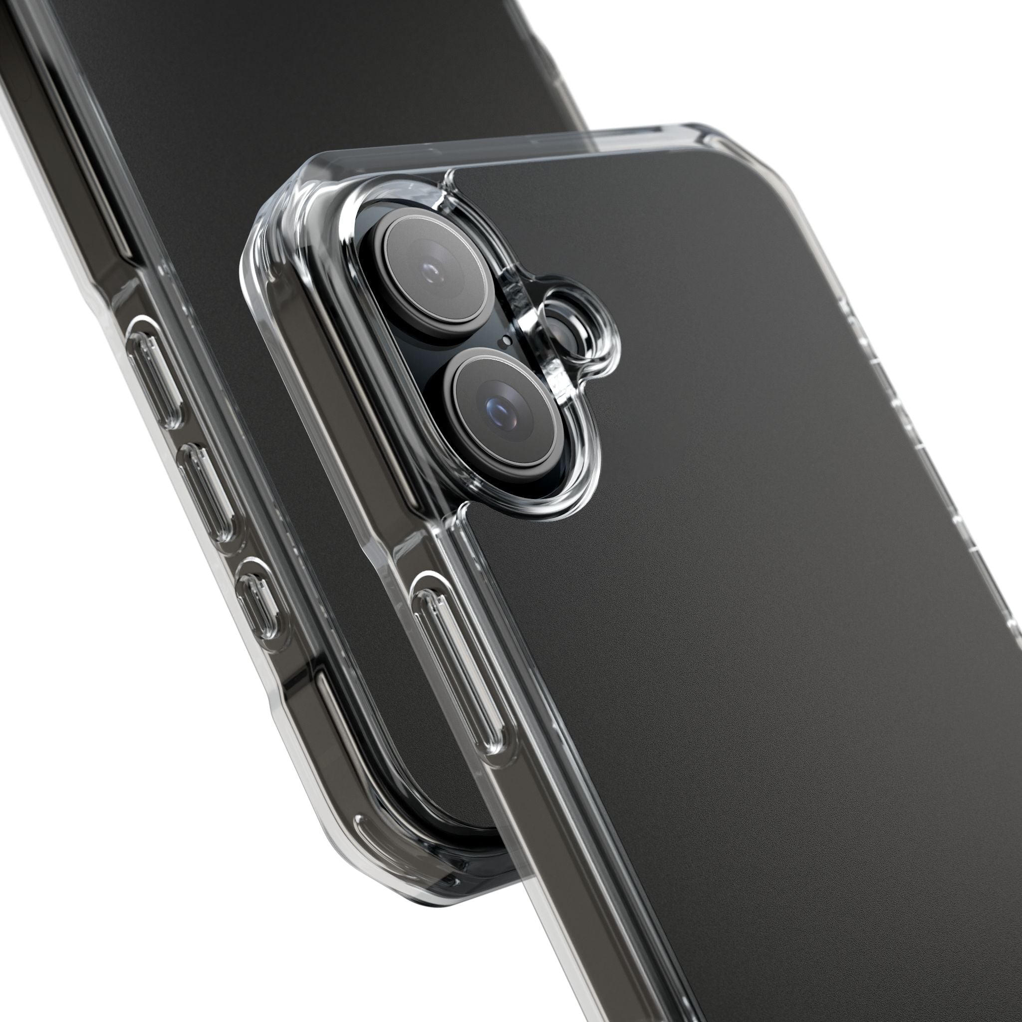 Charcoal Black - Clear Impact iPhone 16 Phone Case