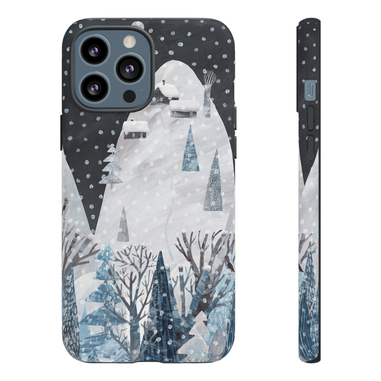 Cute Winter Landscape - Protective Phone Case