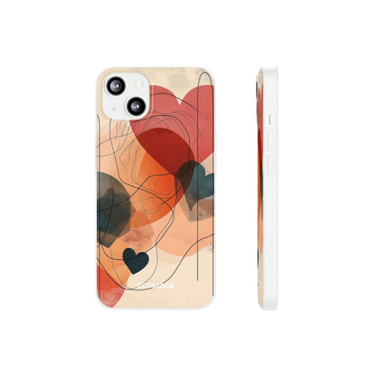 Abstract Heart Harmony - Flexi iPhone 16 Phone Case