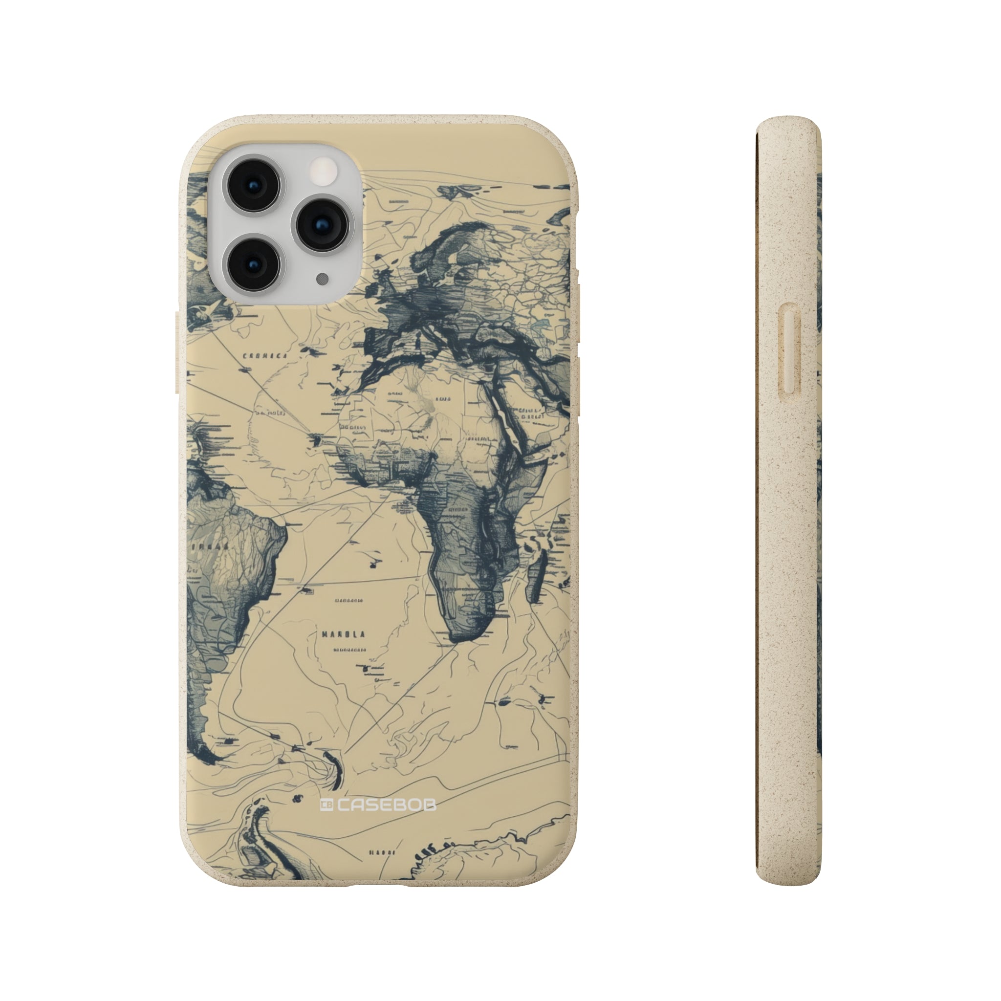 Vintage World Map | Biodegradable Phone Case