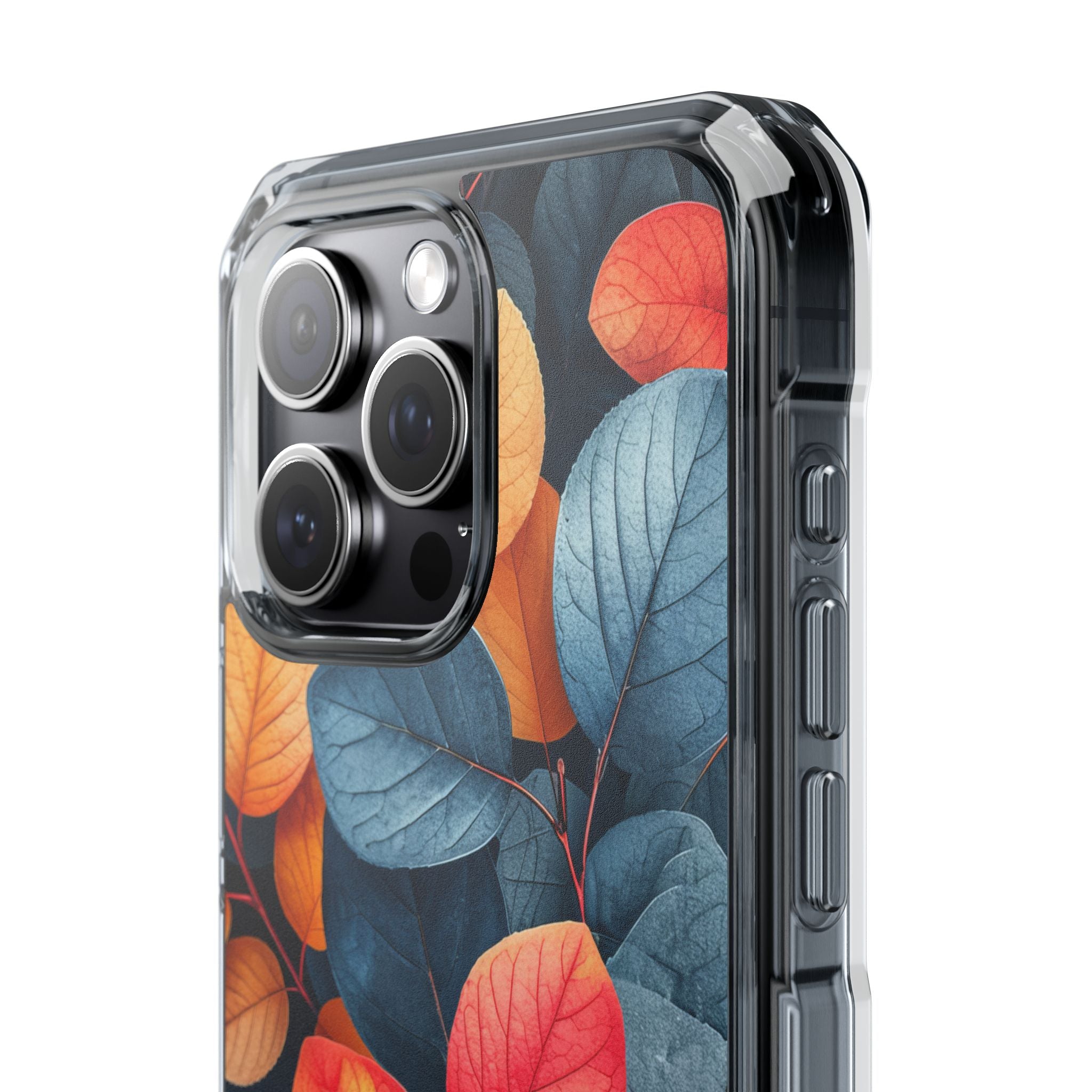 Vibrant Nature Leaves - Clear Impact iPhone 15 Phone Case