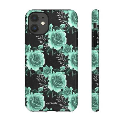 Turquoise Rose Symphony - iPhone Case