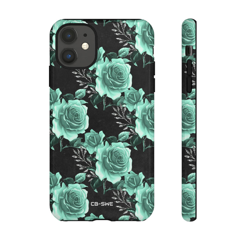 Turquoise Rose Symphony - iPhone Case