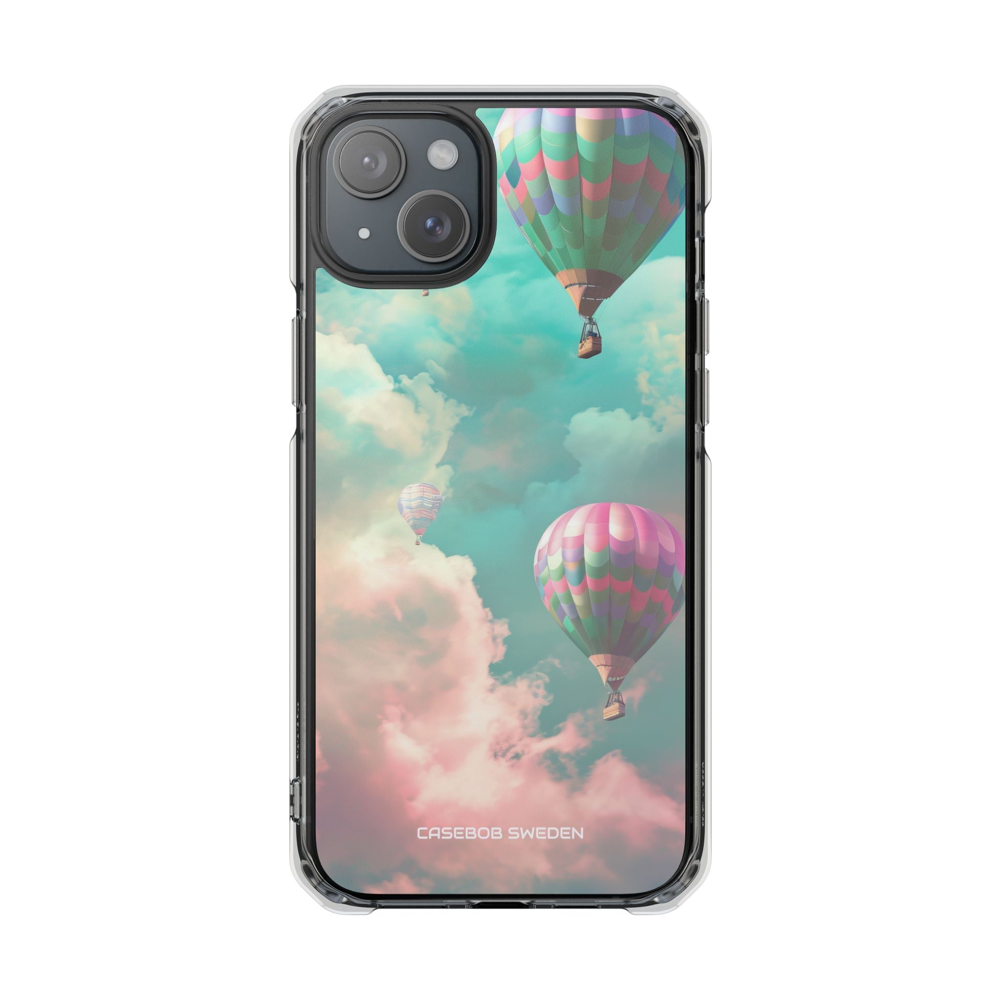 Pastel Balloon Adventure - Clear Impact iPhone 15 Phone Case