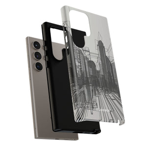 Urban Symphony: Monochromatic Lines - For Samsung S24