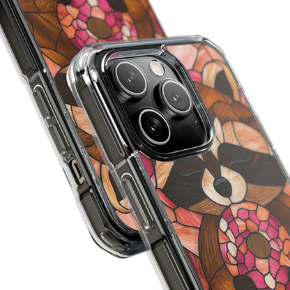 Raccoon Holds Donut iPhone Case - Impact