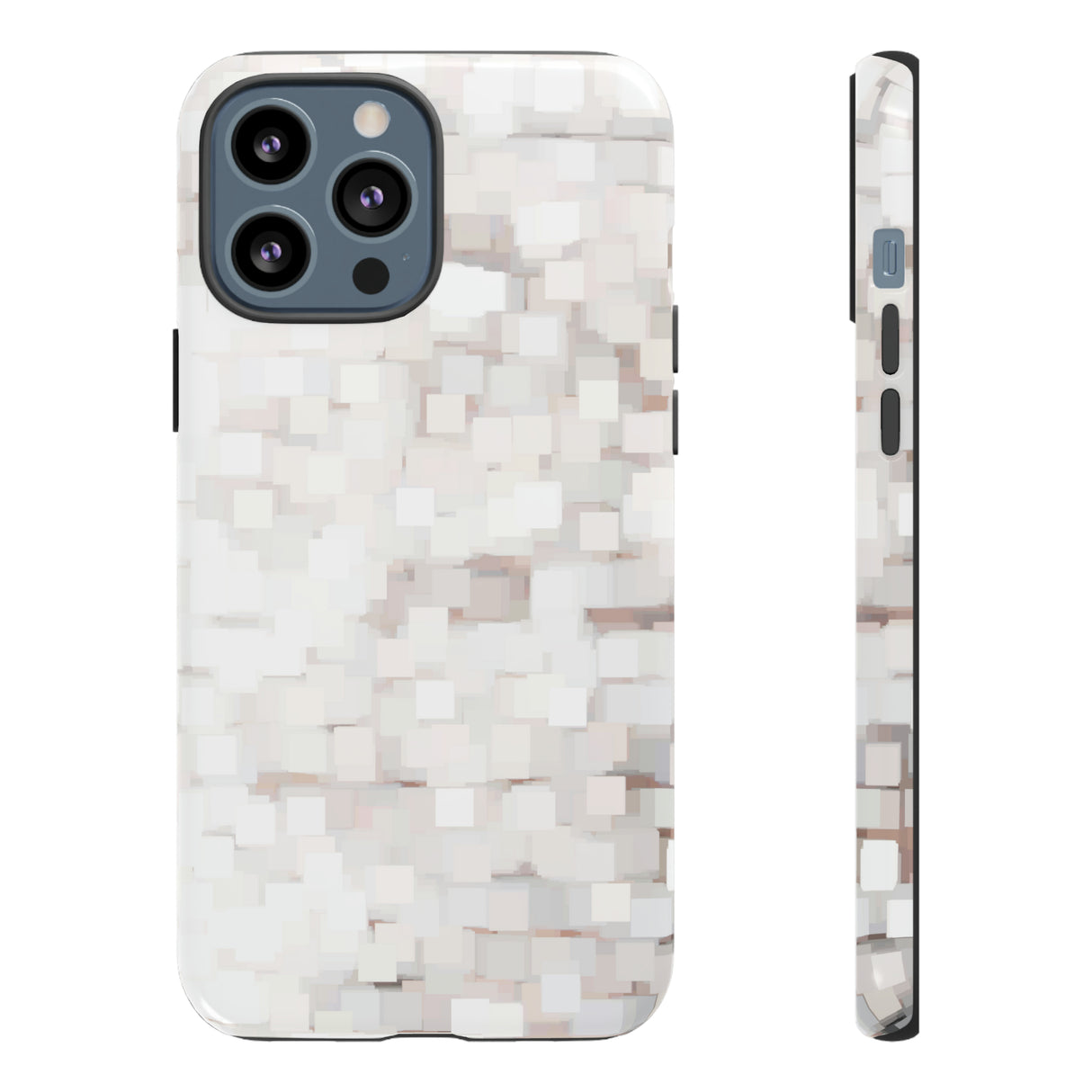 White Abstract Background - Protective Phone Case