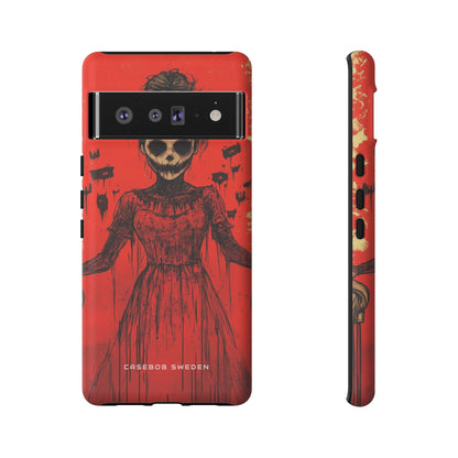 Haunting Scarlet Descent Google Pixel 6 - Tough Phone Case