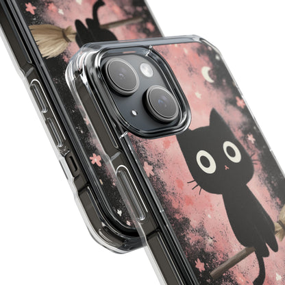 Whimsical Cat Soars iPhone Case - Impact