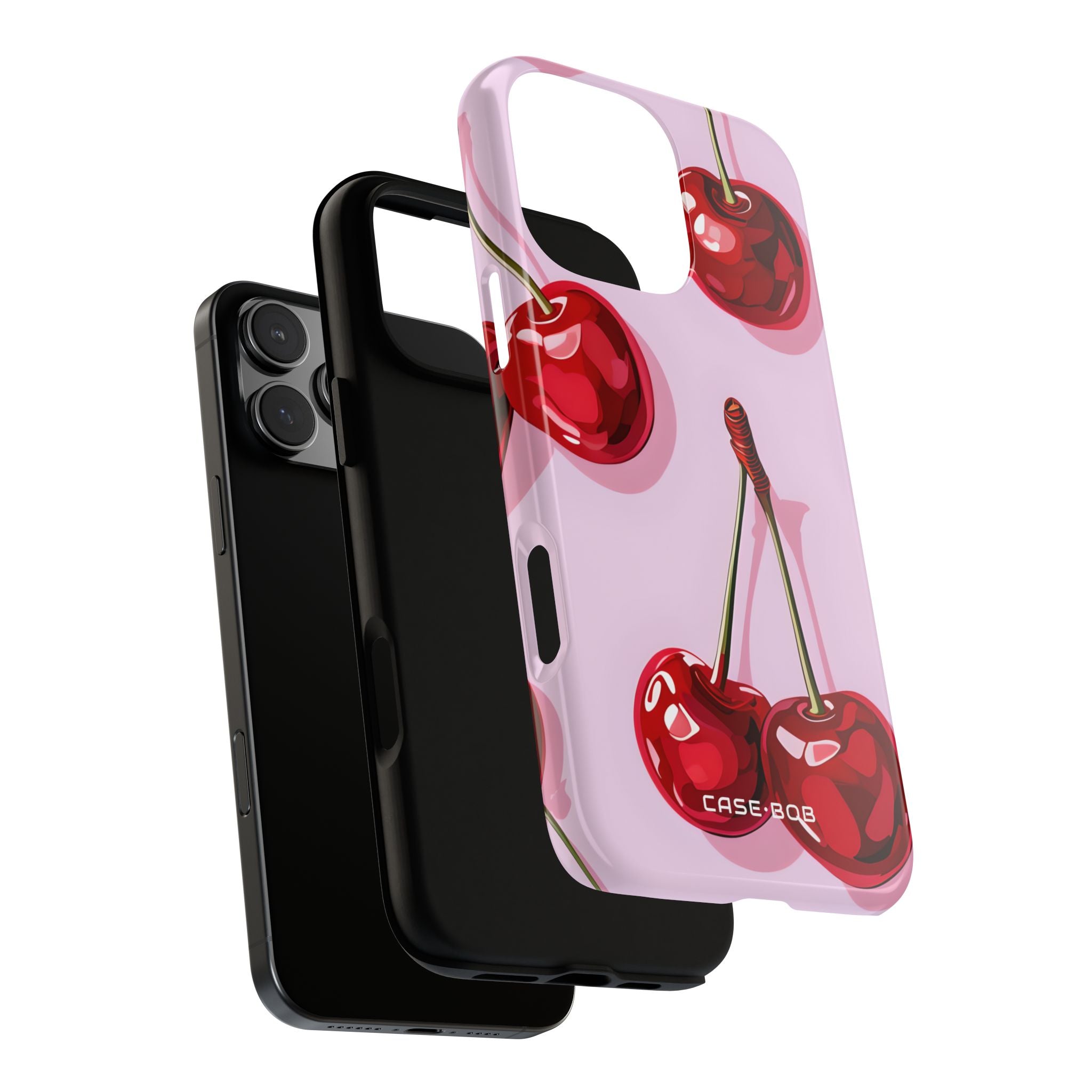 Glossy Cherry Burst iPhone 16 Pro Max Case - Tough