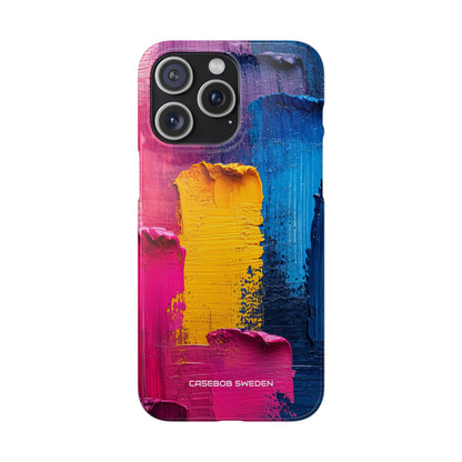 Bold Abstract Texture - Slim iPhone 15 Phone Case