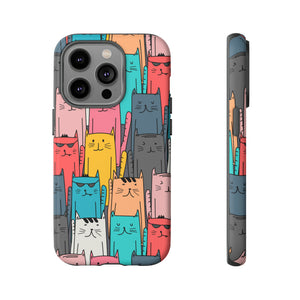 Colorful Cats - Protective Phone Case