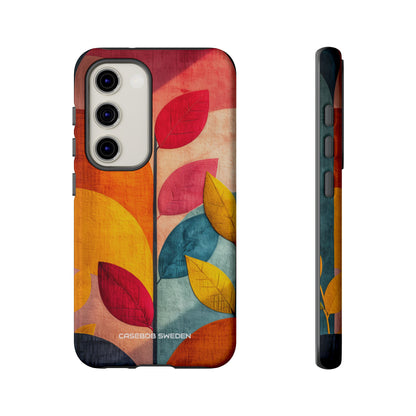 Abstract Orange Blue Design - Tough Samsung S23 Phone Case