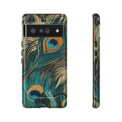 Art Nouveau Peacock Elegance Google Pixel 6 - Tough Phone Case