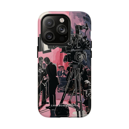 Retro Cinematic Spotlight iPhone 14 | Tough+ Phone Case