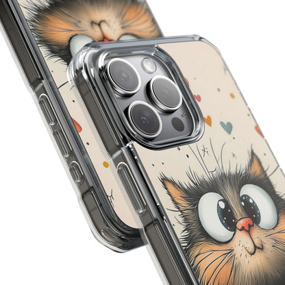 Whimsical Cat Smiles iPhone Case - Impact