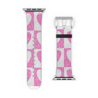 Glitter Heartgrid - Watch Band