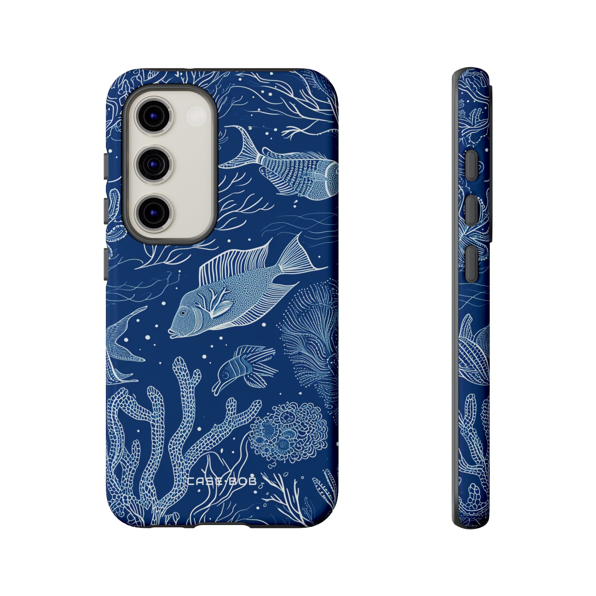 Navy Scale Reef Samsung S23 Case - Tough