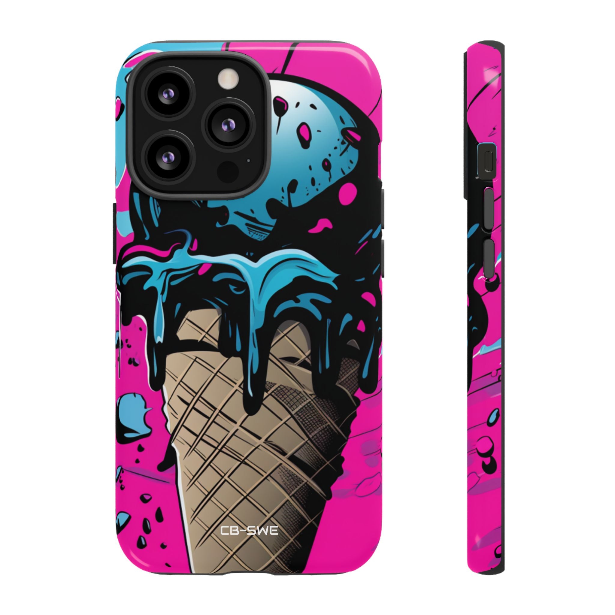 Vibrant Ice Cream Splash - iPhone Case